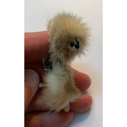 Vintage 1960s Mink Style Poodle Dog Pin Brooch