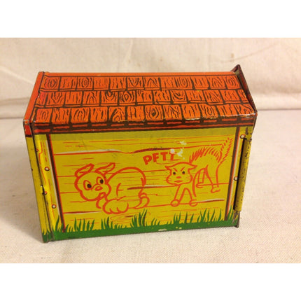 Vintage Pooch “The Pop-Out Pup” Tin Litho Toy
