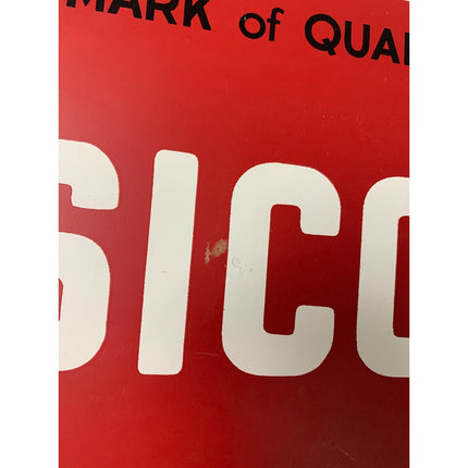 SICO Petroleum Products Metal Sign – 12" x 12" – “The Mark of Quality”