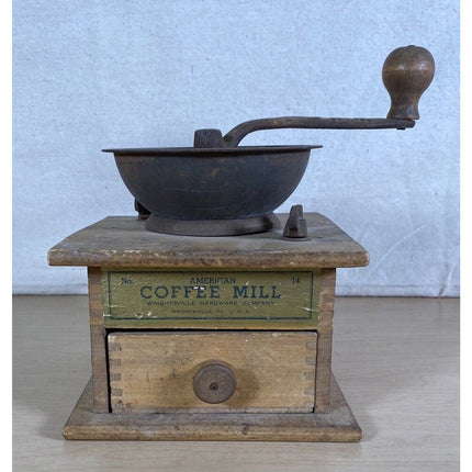 American Coffee Mill Grinder Wrightsville PA Vintage Working Collectible