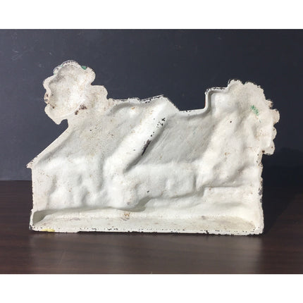 Vintage 1920s Hubley “Cape Cod” Cast Iron Doorstop – Hand Painted