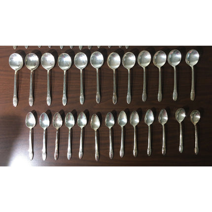 63-Piece 1847 Rogers Bros "First Love" Silverplate Flatware Set for 12