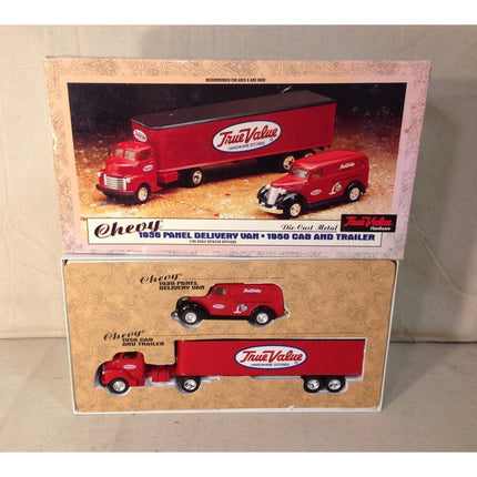 ERTL True Value Die-Cast Vehicle Set – Chevy Panel Delivery Van & Cab & Trailer