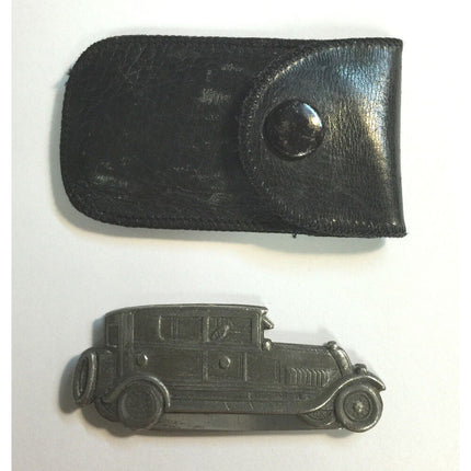 D Peres Solingen Germany 1920s Automobile Car Pocket Knife w/ Leather Pouch