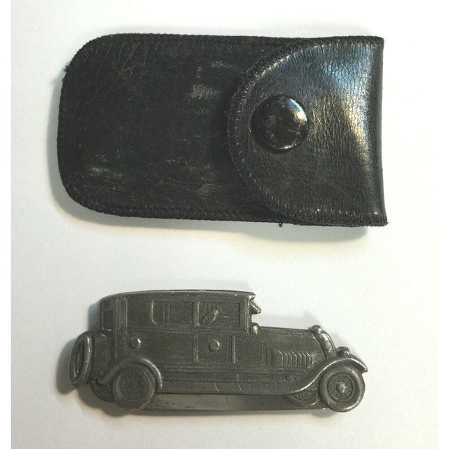 D Peres Solingen Germany 1920s Automobile Car Pocket Knife w/ Leather Pouch