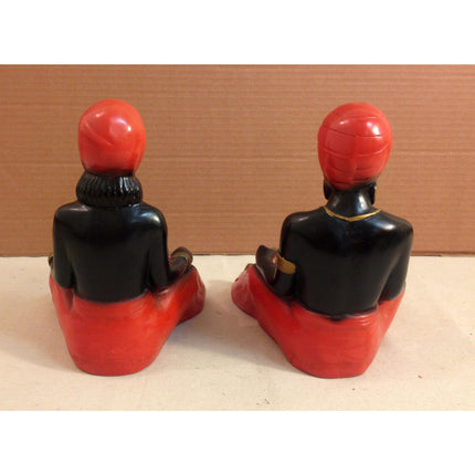 Vintage Genies Chalkware Ashtrays