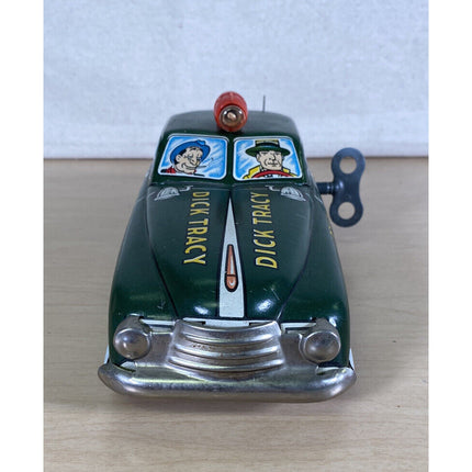 Vintage 1950s–60s Marx Dick Tracy Police Patrol Squad #1 Pressed Steel Toy Car