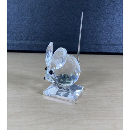 Swarovski Crystal 2 1/2” Mouse with Tail and Whiskers Figurine