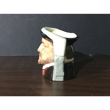 Royal Doulton Henry VIII Toby Jug #D6648 1975 Miniature Mug 2.75" Porcelain