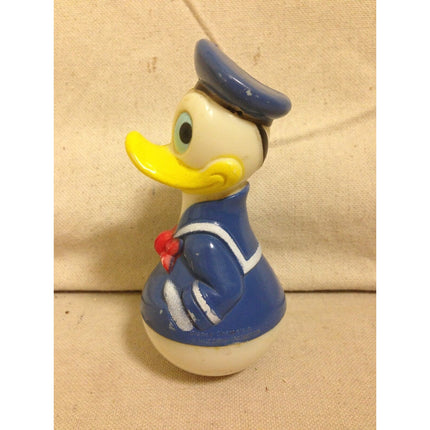 Vintage 1975 Disney Donald Duck Small Wobble Rattle Toy