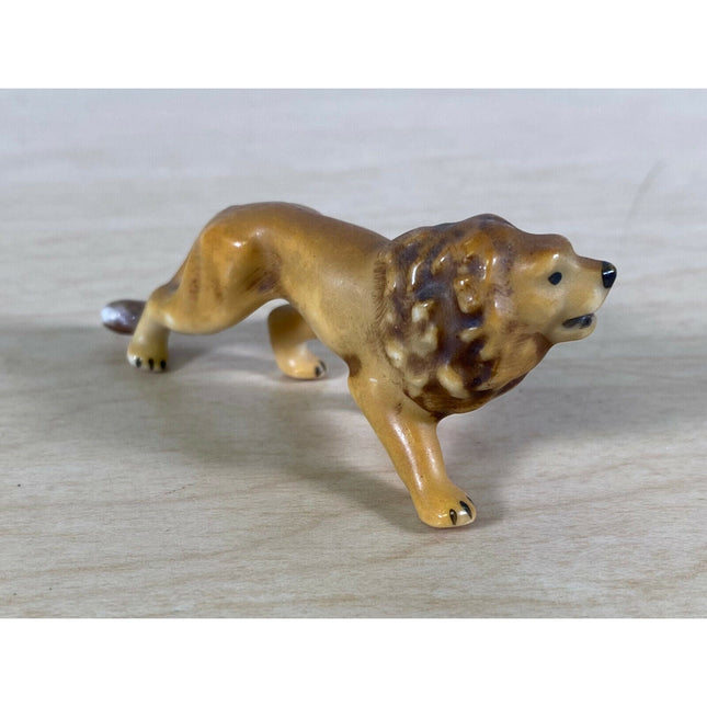 Vintage 1950s Goebel Lion Figurine 2.5" German Porcelain Collectible