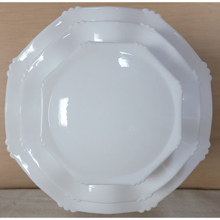 Vintage Art Deco White Glass 3-Tier Skyscraper Lamp Shade Globe Light Fixture