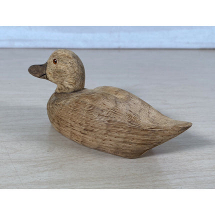 1984 Carl Geesey Handcarved Wooden Duck 6” Figurine