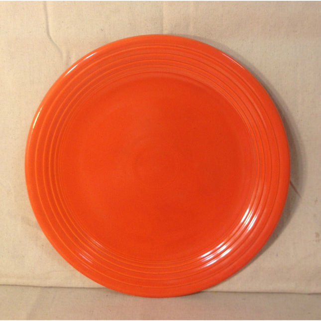 VTG Fiesta 13" Chop Plate Orange Red Homer Laughlin Serving Platter Fiestaware