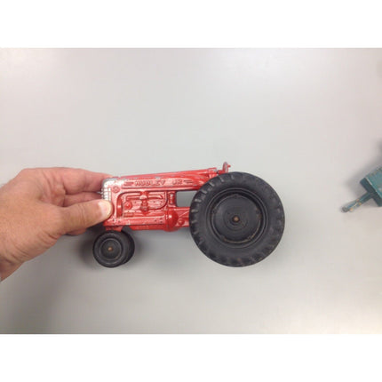 Vintage Hubley Jr. Die Cast Tractor w/ Manure Spreader & Disc – Farm Implements