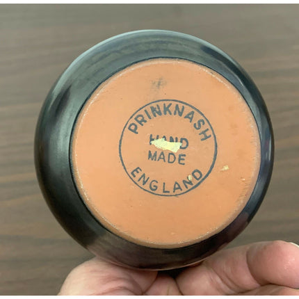 Handmade Prinknash Pottery Stoneware Pitcher – England w/ Partial Label