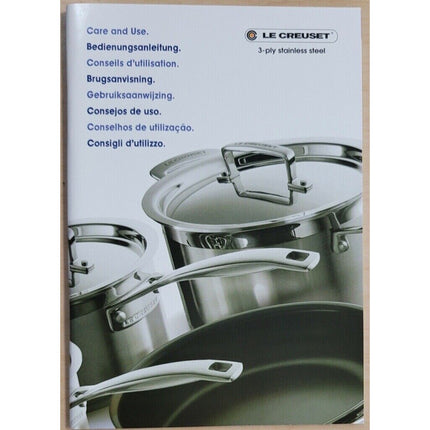 Le Creuset 11" 3-Ply Stainless Steel 6 Qt Saucepan with Lid — Brand New in Box
