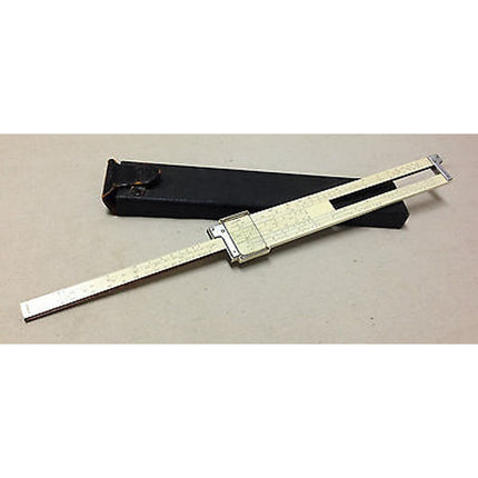 Vintage Keuffel & Esser Co. NY Slide Rule 4080-3 w/ Black Leather Case