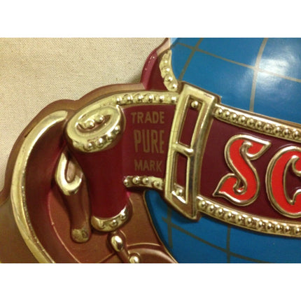 Vintage 1950s-60s Schlitz Beer 3D Globe Sign – Plastic Over Cardboard