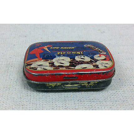 Vintage Life Saver Pep-O-Mint 5 Cent Tin – Early 1900s Original