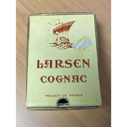 Original 1960s France Larsen Invincible Cognac Ship Bottle Decanter w/ Stopper & OB