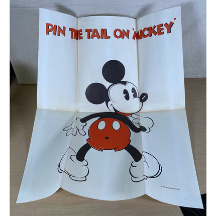 Vintage 1960s Hallmark Mickey Mouse Pin the Tail Party Game – Unused Disney