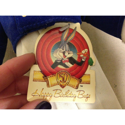 Looney Tunes Bugs Bunny 50th Birthday Plush 18" – 1990 24K Company w/ Tags