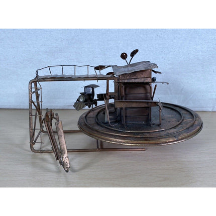 Vintage Copper Locomotive Music Box – Plays “I’ve Been Working on the Railroad”