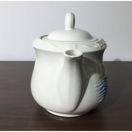 Porcelier Drip Coffee Maker w/ Sailboats Chinaware & Metal + Instructions