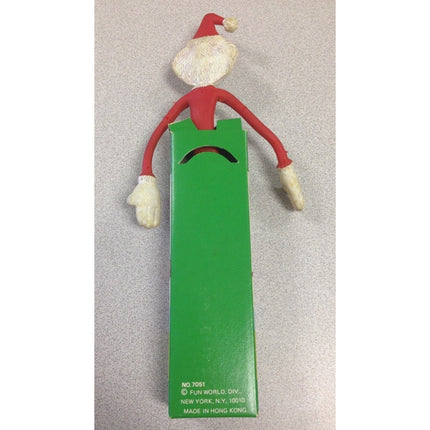 Vintage Fun World Bendable Santa Figure No. 7051 – Hong Kong, Original Box