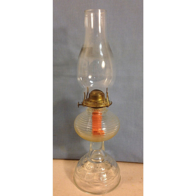 Early 20th Century Vintage Clear Glass Eagle Kerosene Lantern