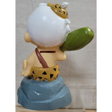 Lot of 4 Flintstones Plastic Still Banks (1994) – Fred, Barney Pebbles & Bam Bam