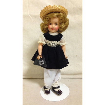 Vintage 1950s Ideal Shirley Temple ST-12 Doll 12" w/ Outfits, Purse & Book