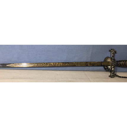Vintage Knights of Pythias Fraternal Sword Horstmann, Philadelphia (Circa 1900)