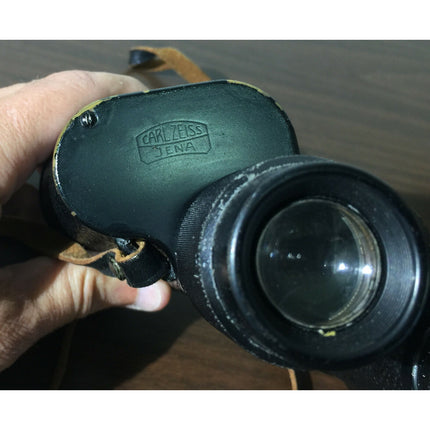 Vintage 1930s–40s Carl Zeiss Jena Delactis 8x40 Brass Body Binoculars w/ Case