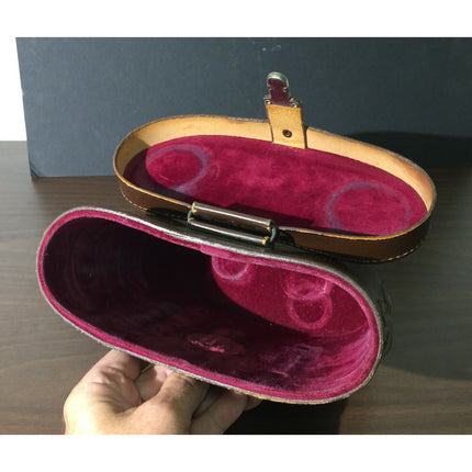 Vintage 1930s–40s Carl Zeiss Jena Delactis 8x40 Brass Body Binoculars w/ Case