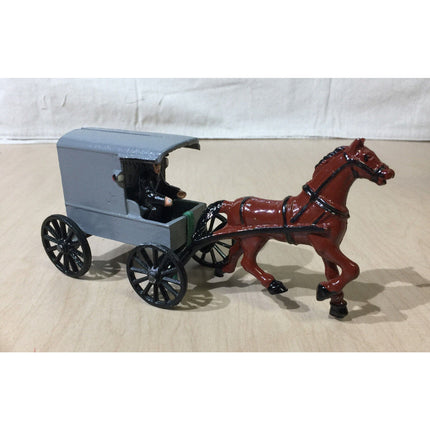 Lancaster Toy Mfg. Co. Amish Church Wagon – 1950s Metal w/ Original Box & Driver
