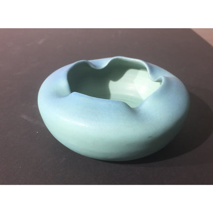Van Briggle Pottery Bowl Vase – Bluish Green #20 Marking