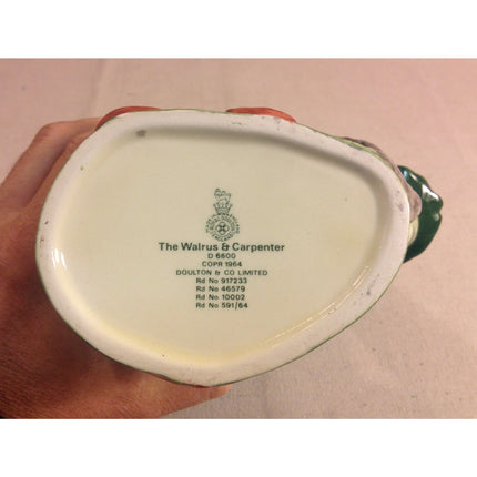 1960s Royal Doulton Large Toby Jug "The Walrus & The Carpenter" D6600