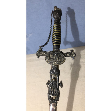 Vintage Knights of Pythias Fraternal Sword Horstmann, Philadelphia (Circa 1900)
