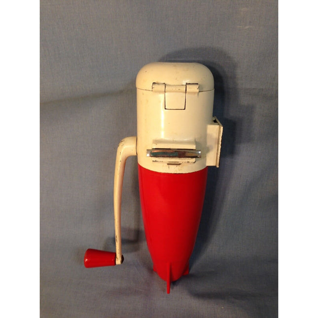 Vintage Dazey Corp Model 160 Nut & Ice Chopper Red/White w/ Original Box