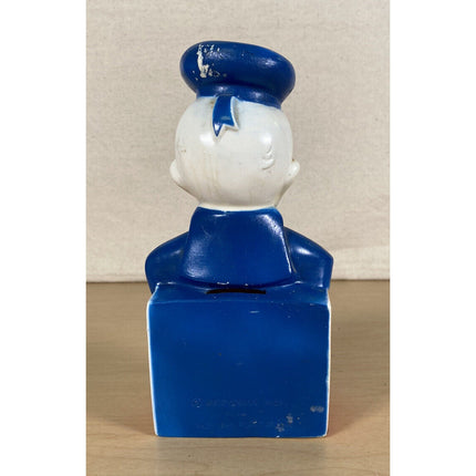 Vintage 1970s Walt Disney Donald Duck Plastic Coin Bank – 7.5" Tall