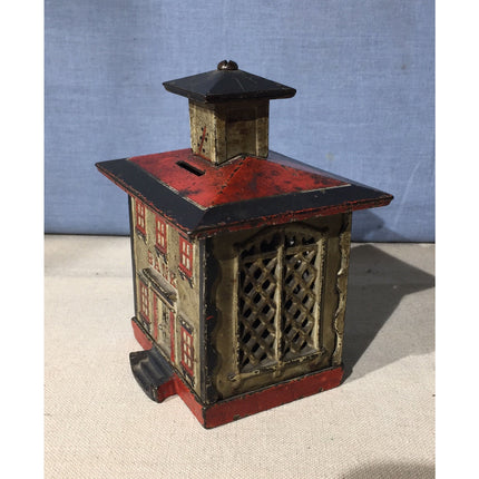Stevens Cast Iron Cupola Still Bank – Large Size Circa 1869