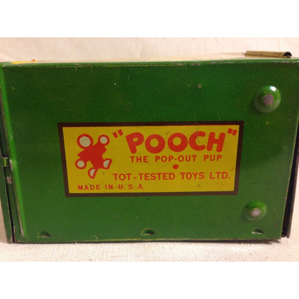 Vintage Pooch “The Pop-Out Pup” Tin Litho Toy