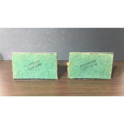 Vintage HTG John Wright Amish Cast Iron Bookends