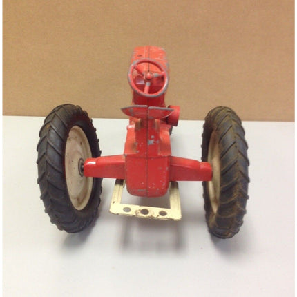 VTG 1950s Tru Scale Tractor & Combine Set – Die Cast & Pressed Steel Red/White