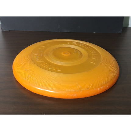 Vintage 1966 Wham-O Frisbee – Orange & Yellow Plastic Flying Disc