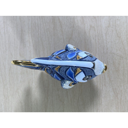 De Rosa Angel Fish Hand Carved Hand Painted Figurine in Box