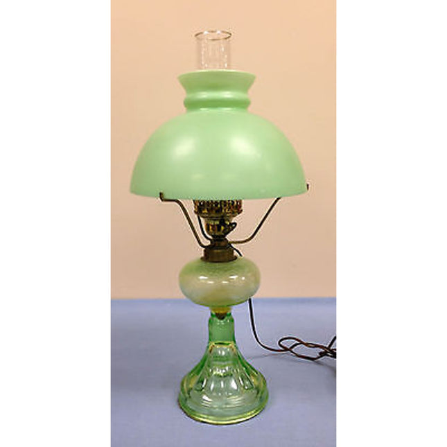 Vintage Green Parlor Lamp