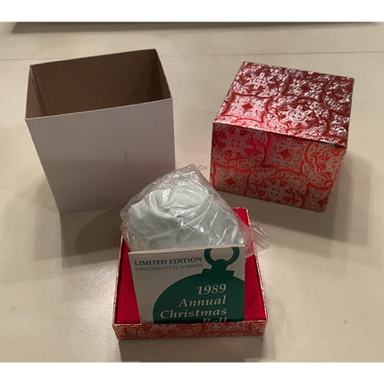1989 Wallace Silverplate Christmas Bell Ornament – NOS Unopened